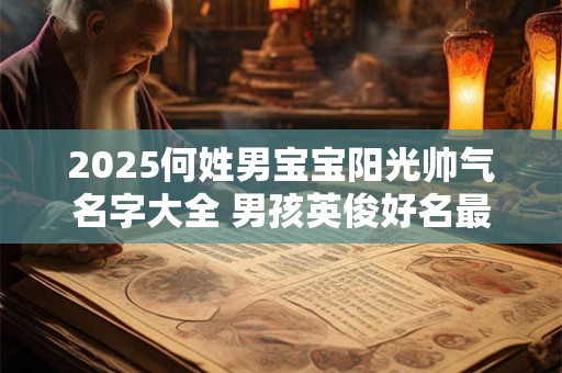 2025何姓男宝宝阳光帅气名字大全 男孩英俊好名最新版