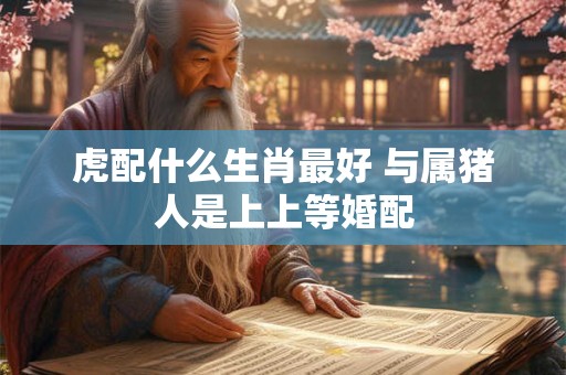 虎配什么生肖最好 与属猪人是上上等婚配