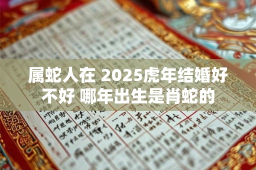 属蛇人在 2025虎年结婚好不好 哪年出生是肖蛇的