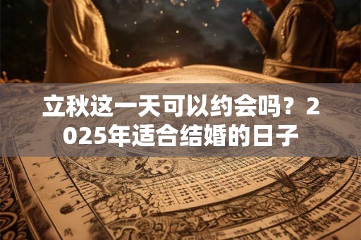 立秋这一天可以约会吗？2026年适合结婚的日子
