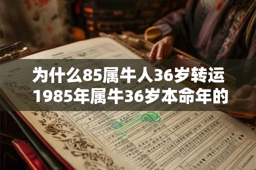为什么85属牛人36岁转运 1985年属牛36岁本命年的财运如何