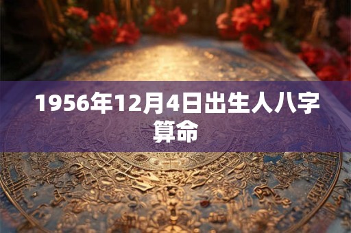 1956年12月4日出生人八字算命
