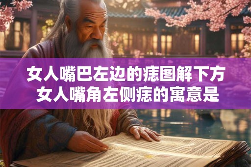 女人嘴巴左边的痣图解下方 女人嘴角左侧痣的寓意是什么