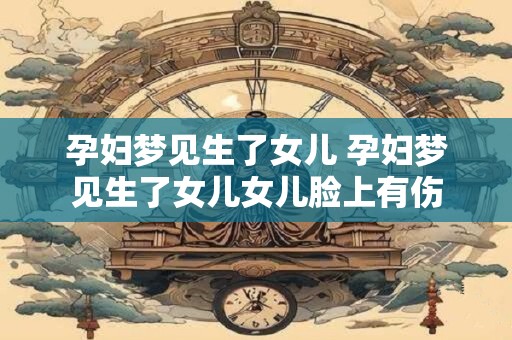 孕妇梦见生了女儿 孕妇梦见生了女儿女儿脸上有伤