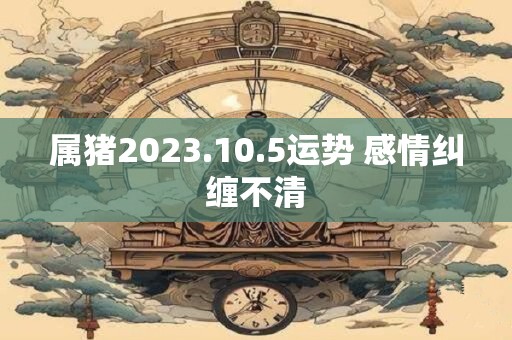 属猪2023.10.5运势 感情纠缠不清