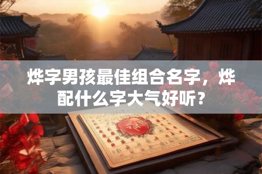 烨字男孩最佳组合名字,烨配什么字大气好听? 烨字男孩最佳组合名字,烨配什么字大气好听?