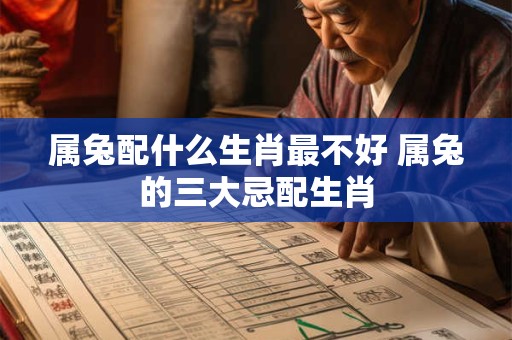 属兔配什么生肖最不好 属兔的三大忌配生肖