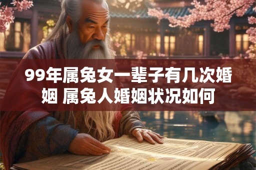 99年属兔女一辈子有几次婚姻 属兔人婚姻状况如何