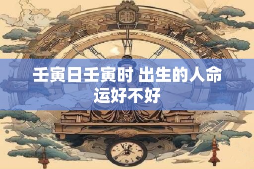 壬寅日壬寅时 出生的人命运好不好