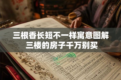 三根香长短不一样寓意图解 三楼的房子千万别买