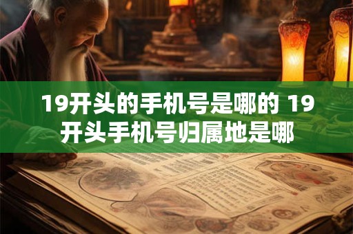 19开头的手机号是哪的 19开头手机号归属地是哪