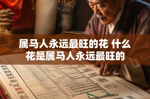 属马人永远最旺的花 什么花是属马人永远最旺的