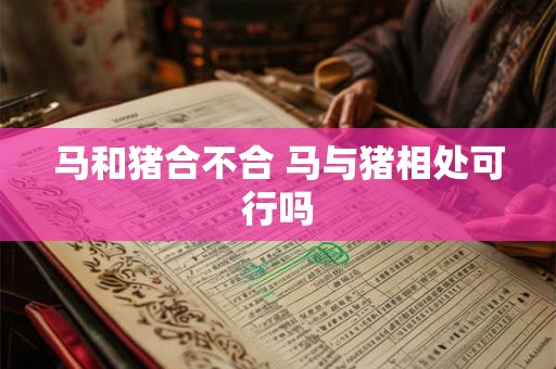 马和猪合不合 马与猪相处可行吗