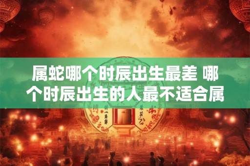 属蛇哪个时辰出生最差 哪个时辰出生的人最不适合属蛇的