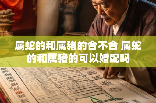 属蛇的和属猪的合不合 属蛇的和属猪的可以婚配吗