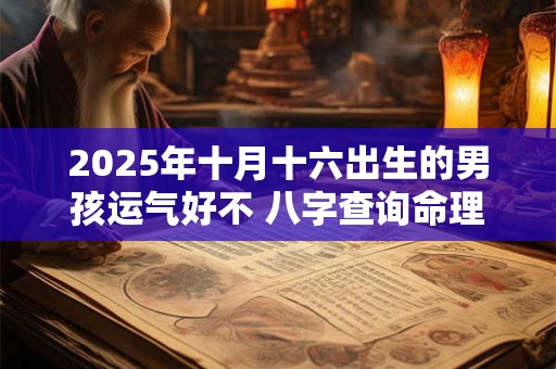 2025年十月十六出生的男孩运气好不 八字查询命理 2025年十月十六出生的男孩运气好不 八字查询命理