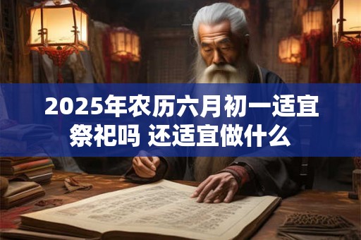 2025年农历六月初一适宜祭祀吗 还适宜做什么