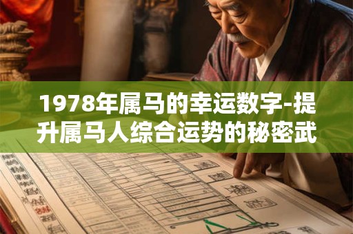 1978年属马的幸运数字-提升属马人综合运势的秘密武器