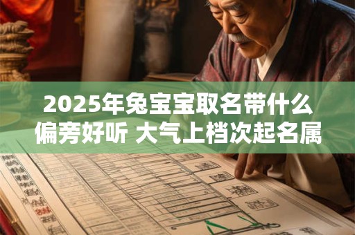 2025年兔宝宝取名带什么偏旁好听 大气上档次起名属兔