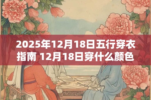 2025年12月18日五行穿衣指南 12月18日穿什么颜色的衣服