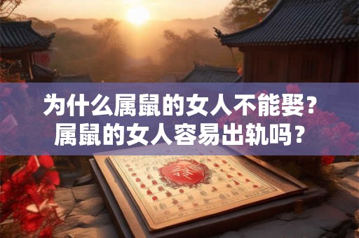 为什么属鼠的女人不能娶？属鼠的女人容易出轨吗？