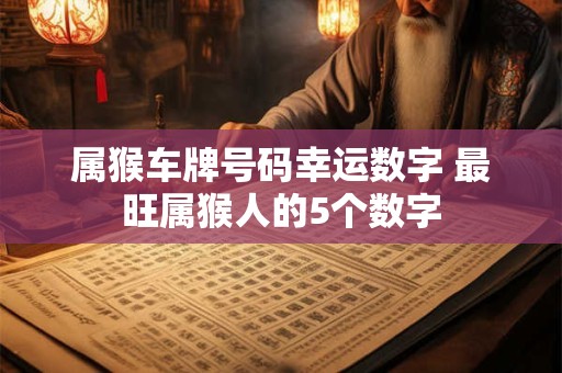 属猴车牌号码幸运数字 最旺属猴人的5个数字