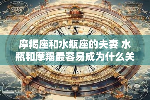 摩羯座和水瓶座的夫妻 水瓶和摩羯最容易成为什么关系