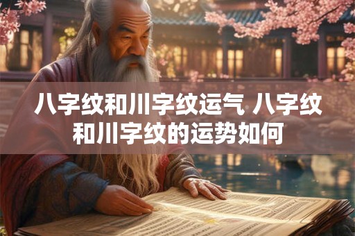 八字纹和川字纹运气 八字纹和川字纹的运势如何
