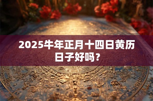 2025牛年正月十四日黄历日子好吗？
