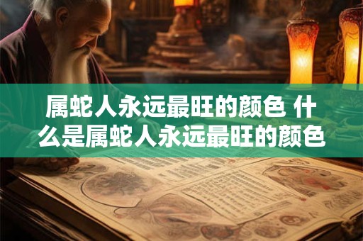 属蛇人永远最旺的颜色 什么是属蛇人永远最旺的颜色