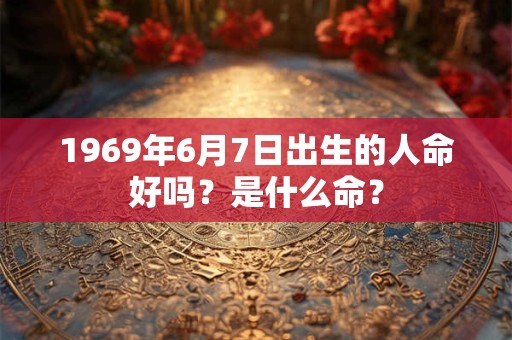 1969年6月7日出生的人命好吗？是什么命？