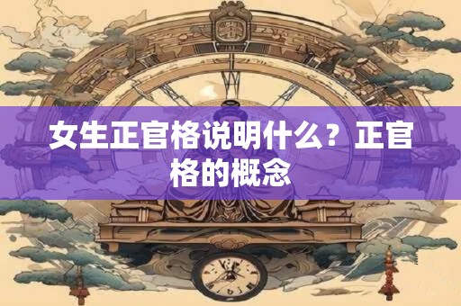 女生正官格说明什么？正官格的概念