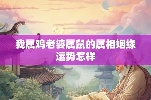 我属鸡老婆属鼠的属相姻缘运势怎样