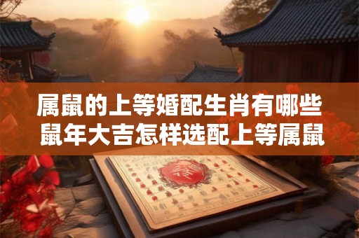 属鼠的上等婚配生肖有哪些 鼠年大吉怎样选配上等属鼠生肖