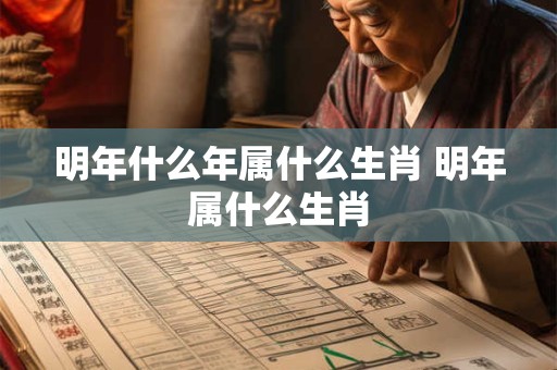 明年什么年属什么生肖 明年属什么生肖