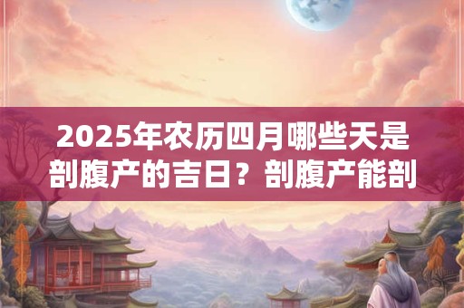 2025年农历四月哪些天是剖腹产的吉日？剖腹产能剖几次