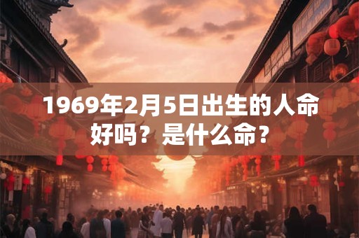 1969年2月5日出生的人命好吗？是什么命？