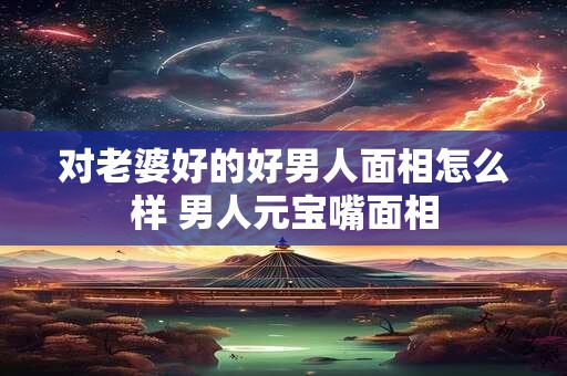 对老婆好的好男人面相怎么样 男人元宝嘴面相