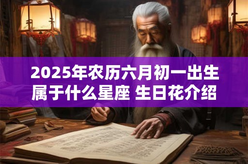 2025年农历六月初一出生属于什么星座 生日花介绍