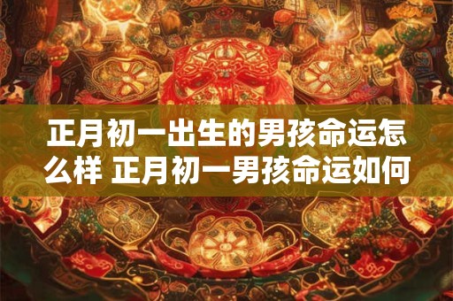 正月初一出生的男孩命运怎么样 正月初一男孩命运如何15字以内