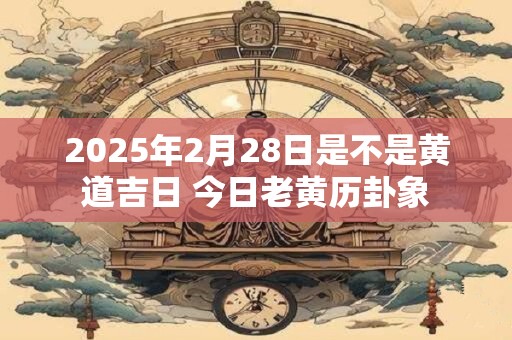 2025年2月28日是不是黄道吉日 今日老黄历卦象