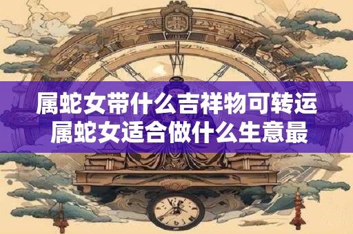 属蛇女带什么吉祥物可转运 属蛇女适合做什么生意最好 属蛇女带什么吉祥物可转运 属蛇女适合做什么生意最好