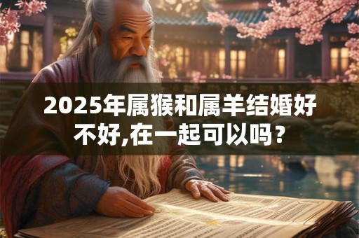 2025年属猴和属羊结婚好不好,在一起可以吗？