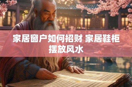 家居窗户如何招财 家居鞋柜摆放风水