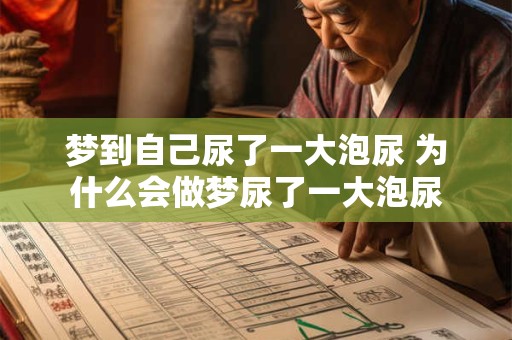 梦到自己尿了一大泡尿 为什么会做梦尿了一大泡尿