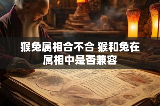 猴兔属相合不合 猴和兔在属相中是否兼容