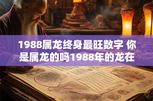 1988属龙终身最旺数字 你是属龙的吗1988年的龙在终身中有哪些数字最旺