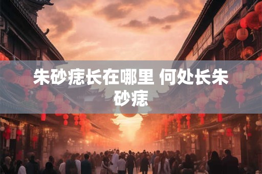 朱砂痣长在哪里 何处长朱砂痣