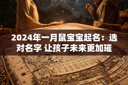 2024年一月鼠宝宝起名：选对名字 让孩子未来更加璀璨！