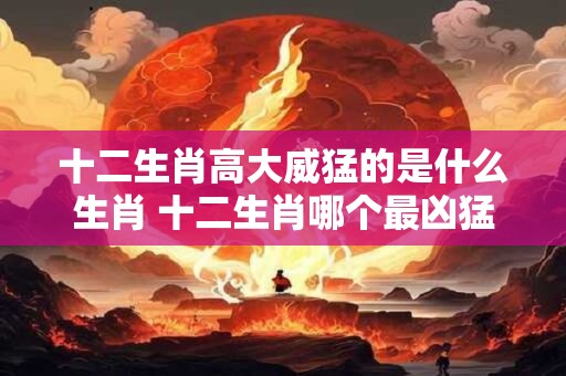 十二生肖高大威猛的是什么生肖 十二生肖哪个最凶猛